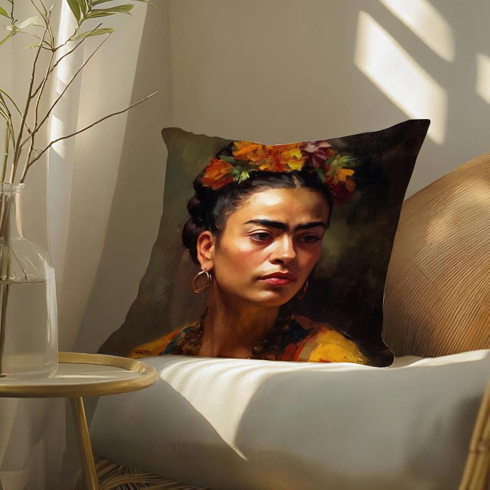 Federa per Cuscino con Stampa di Opere di Frida Kahlo per Divano del Soggiorno e Decorazione della Camera da Letto