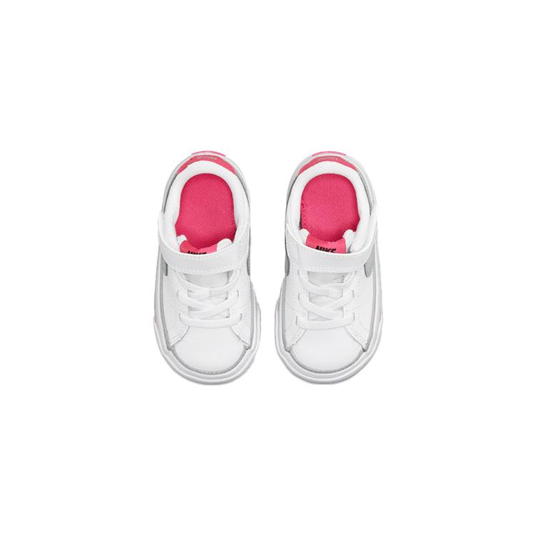 Nike Court Legacy Low top Toddler Shoes White Pink Infant And Toddler DA5382-111