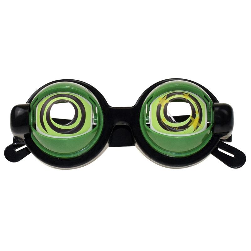 Winking Glasses For Shows & Parties – Kinetic Crazy Eyes Glasses With Manual Blink Action, Blinking Glass For Performances