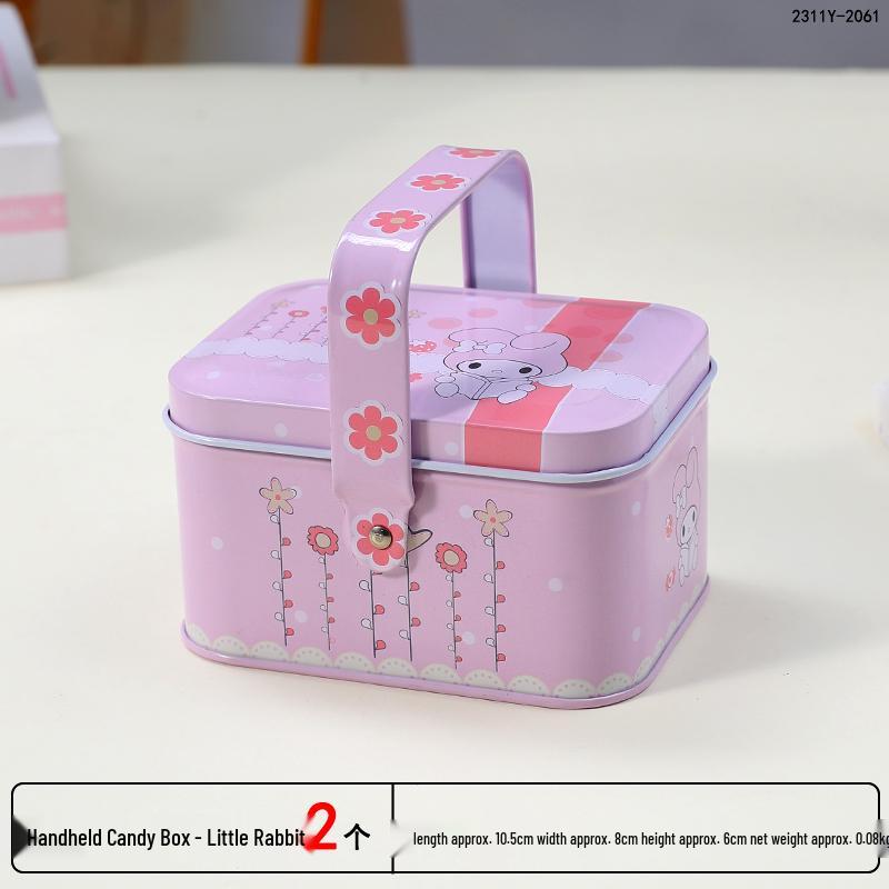 Adorable Cartoon Chocolate & Cookie Tin Box - Children's Gift or Wedding Favor Storage