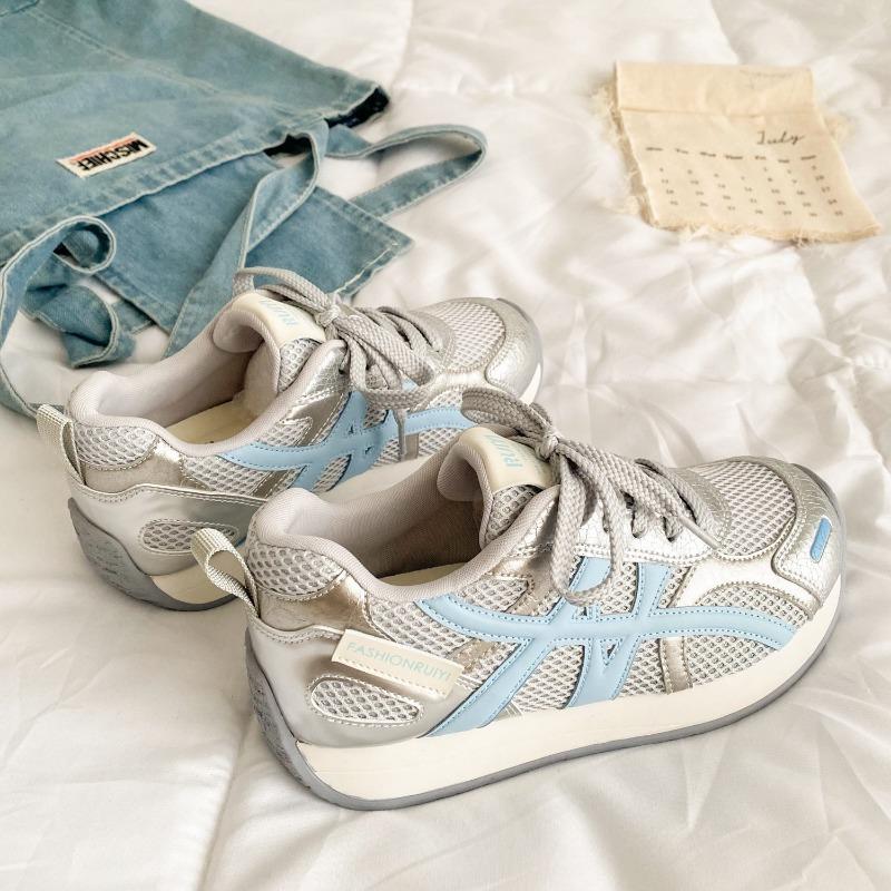 Breathable mesh women's shoes Breathable little white shoes women's spring and summer new flat bottom versatile dynamic wind leisure sports