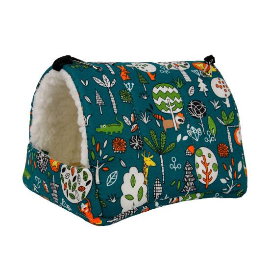 Ninho de hamster pendurado grosso grande espaço proteção habitat manter aquecido pelúcia macio colorido