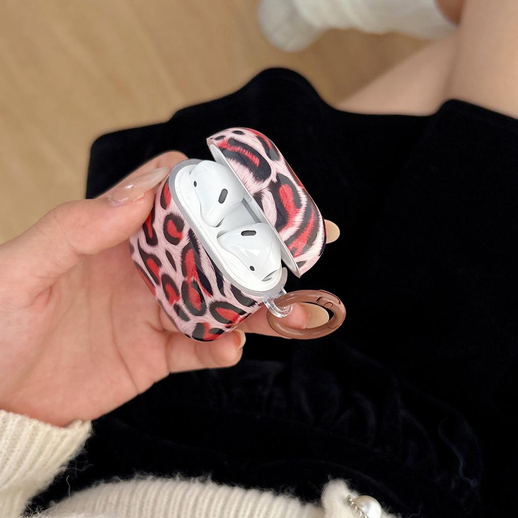 European and American personalized leopard print is suitable for Airpodspro1 protective case Apple 1st generation and 2nd generation soft case Bluetoo