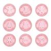 9-Piece Christmas Biscuit Molds Plastic Push-type Household Frosting Cookie Mold