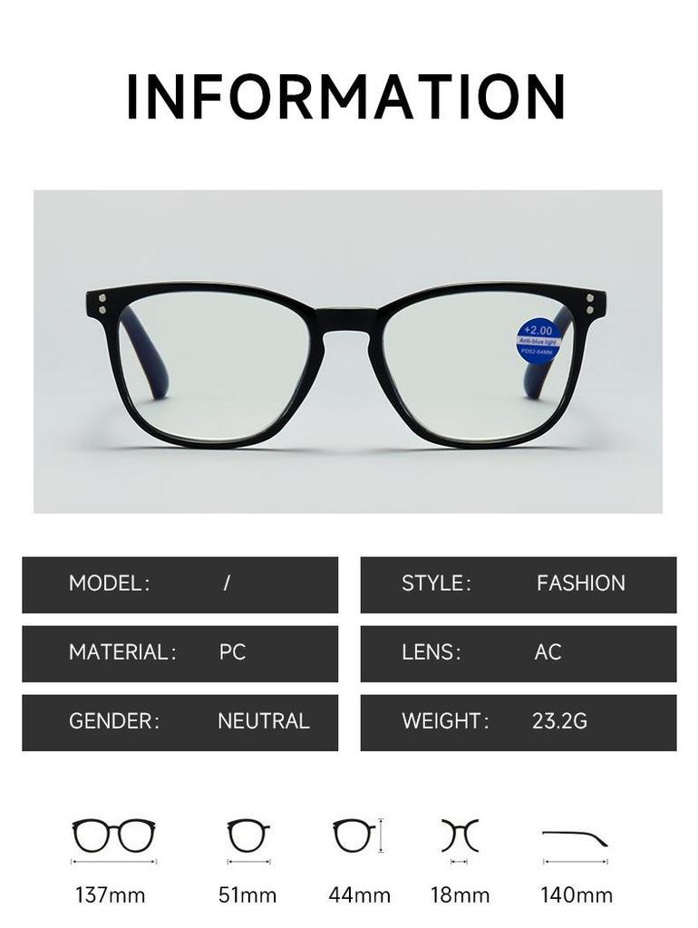 Stylish Ultra-light Women's Anti-Blue Light Reading Glasses for Presbyopia