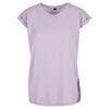 Build Your Brand Womens/Ladies Cotton Extended Shoulder T-Shirt