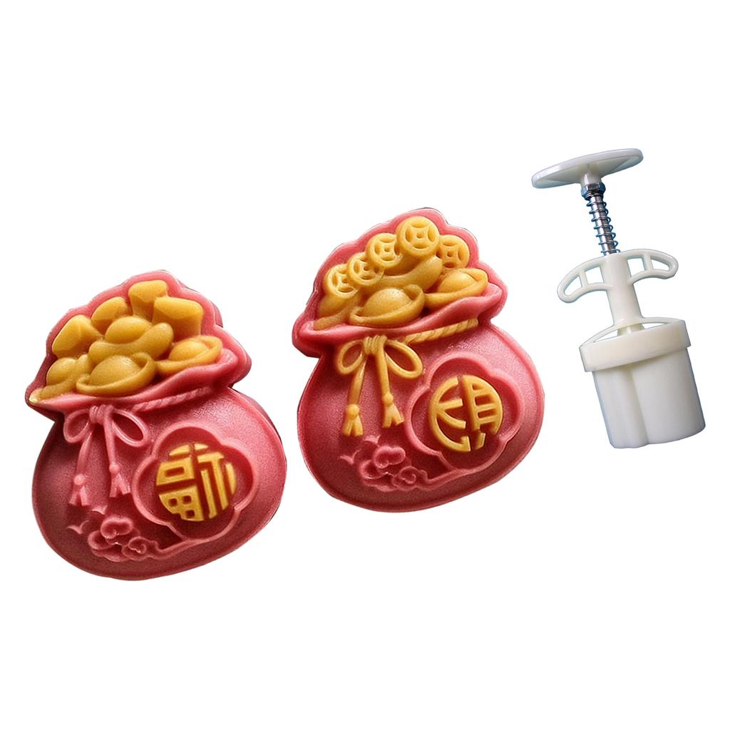Professional 50g 75g Mooncakes Maker Mould Set 2/4Pcs Effective Plastic Baking Utensils For Cakes Pastries And Snacks