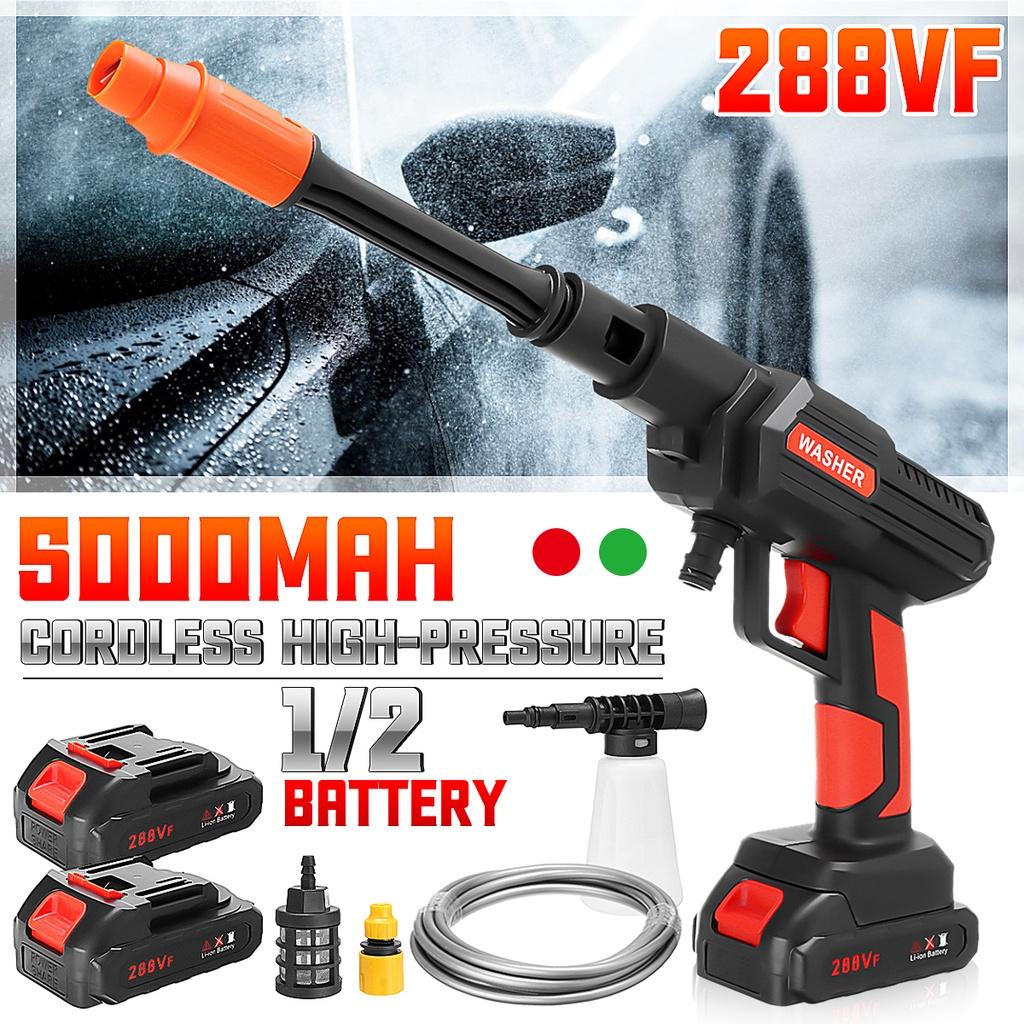 AC 100-240V  High Pressure Car Washer Water Guns Portable Pressure Washer 1500W Cordless Car Washing Machine Cleaner Adjustable Nozzle