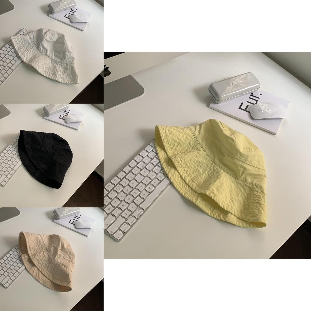 Beach Stylish Bucket Hat For Women Japanese Style Breathable Cotton Sun Protection