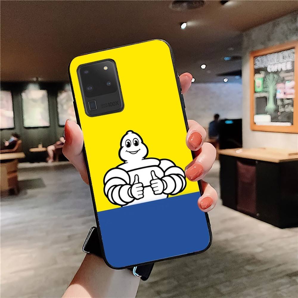 M-Michelins Logo Phone Case For Samsung S 24 Fe 25 Ultra Plus 20 Lite 21 30 22 23 24 22 Ultra 5G Fundas