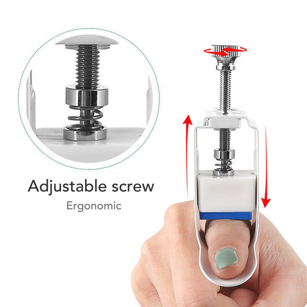 Finger Straightener Aluminum Alloy Adjustable Metal Finger Splint For Finger Knuckle Immobilization Finger Correction