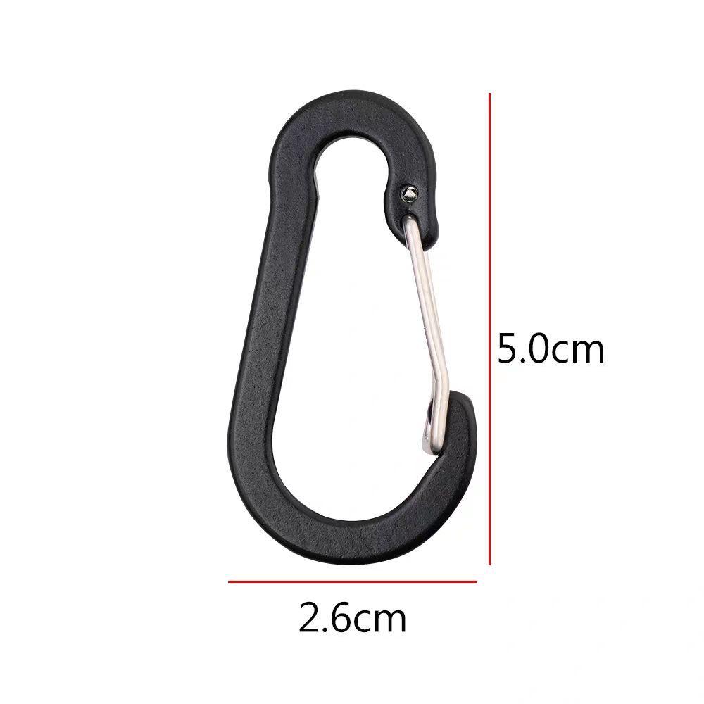 Gourd-Shaped Aluminum Alloy Carabiner with Steel Spring Hook for Outdoor Use