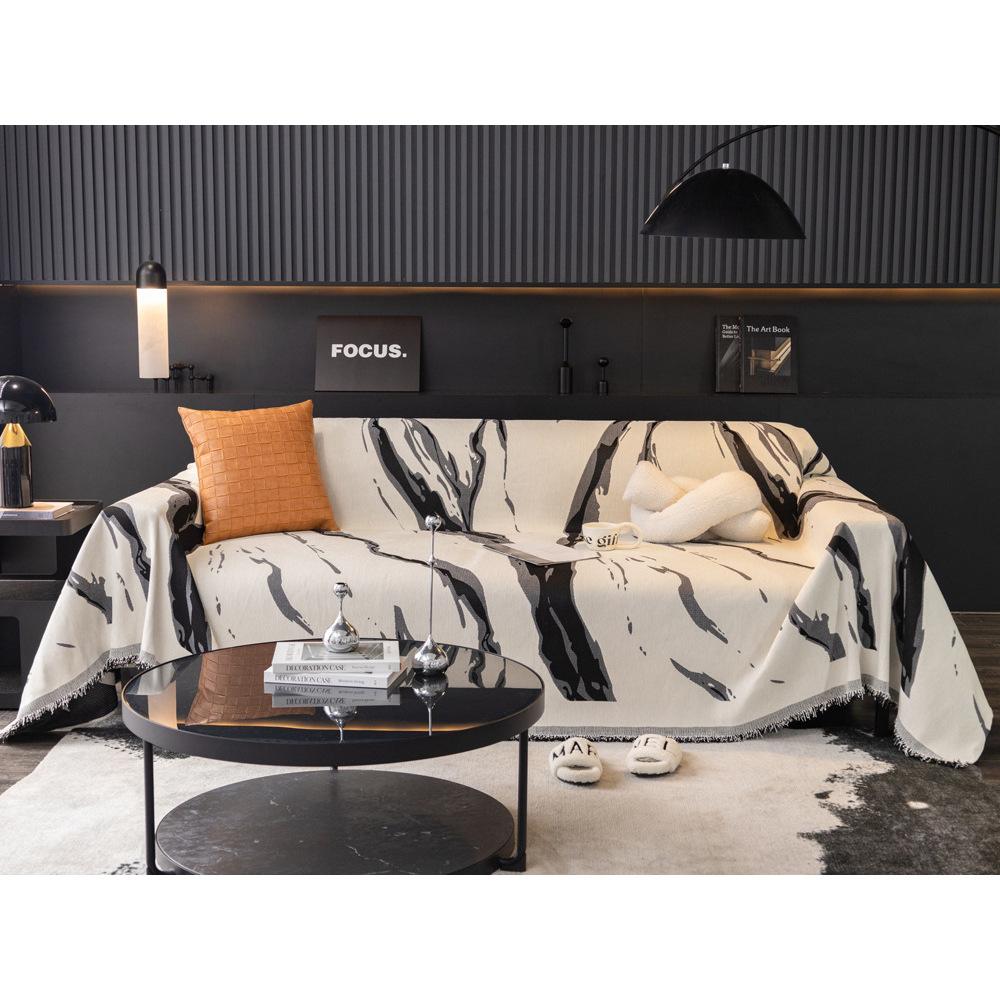 Reversible Chenille Sofa Towel Sofa Cover Anti-cat Scratch All-season Chenille Living Room Sofa Cover Blanket All-inclusive