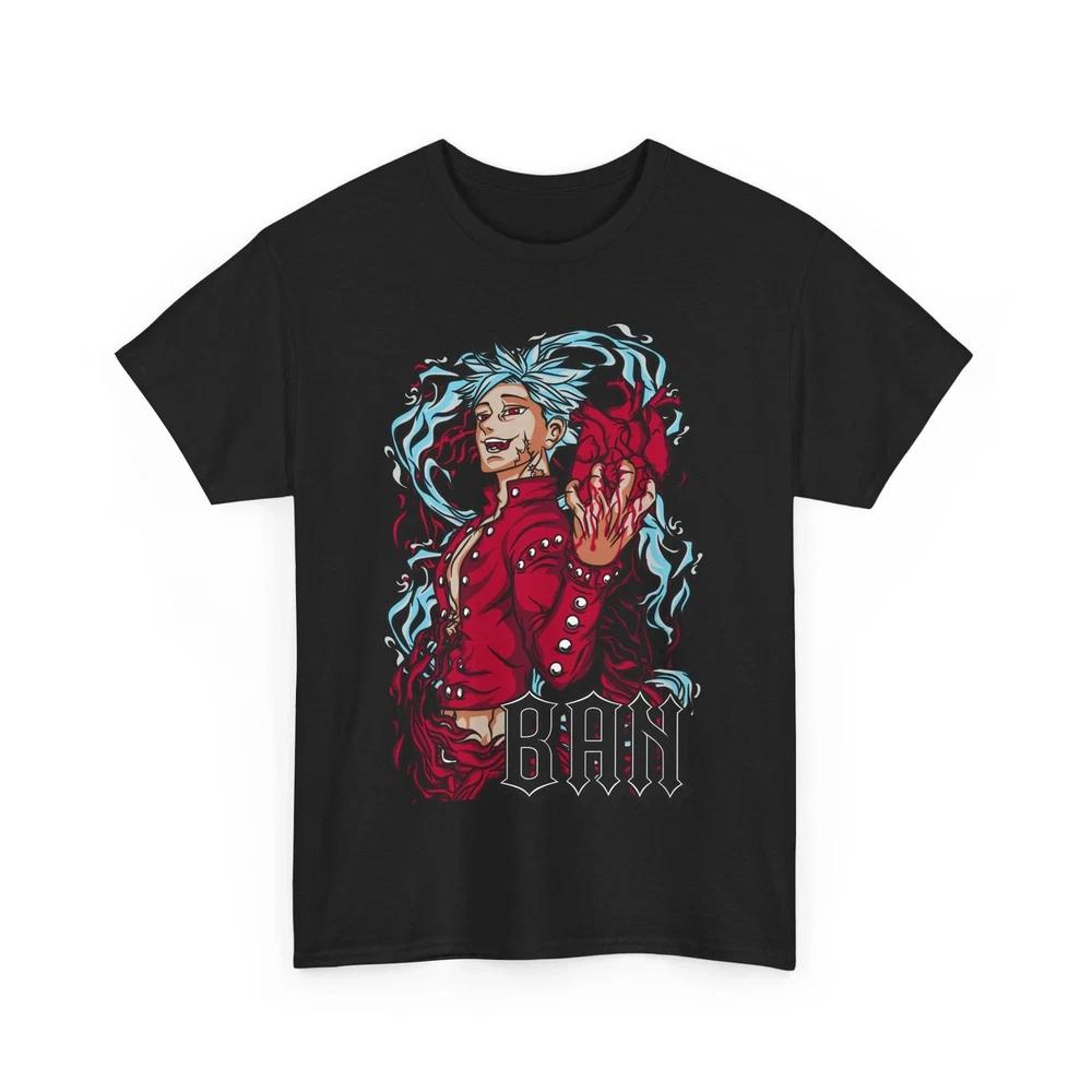 Anime Ban The Seven Deadly Sins Black T Shirt S
