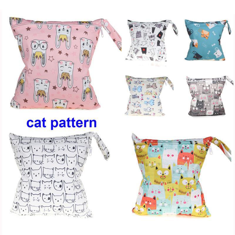 SGS Certified Baby Diaper Bag - Cartoon Pattern, Washable, Wet/Dry Storage