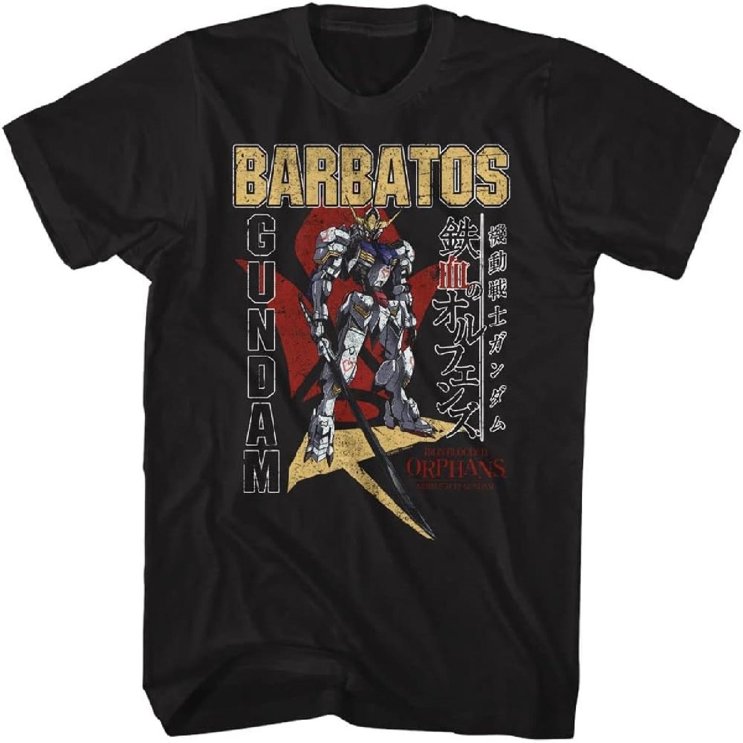 Железнокровные сироты Мобильный доспех Гандам Барбатос Аниме Японская мужская футболка с коротким рукавом Графические футболки XXXXXL разноцветный