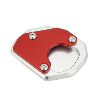 Motorrad Seitenständer Vergrößerte Platte Aluminiumlegierung Rot Ersatz für Trident 660 2021+