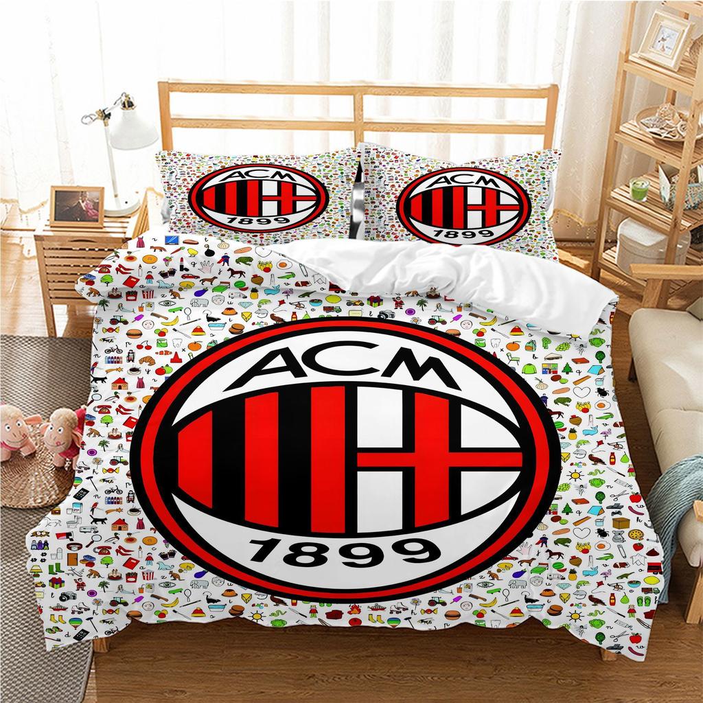 Bedding Four-Piece Set, Digital Printing Bedding, Football Basketball Quilt Cover Printing