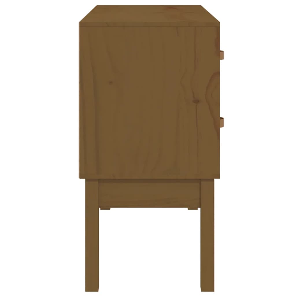 Vidaxl Chest of Drawers, Honey Brown, 90X40X78 Cm, Pine Wood