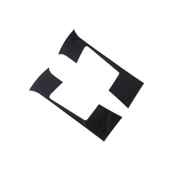 Glossy Piano Black Seat Safety Belt Buckle Trim Sticker For Toyota Tacoma 16-22