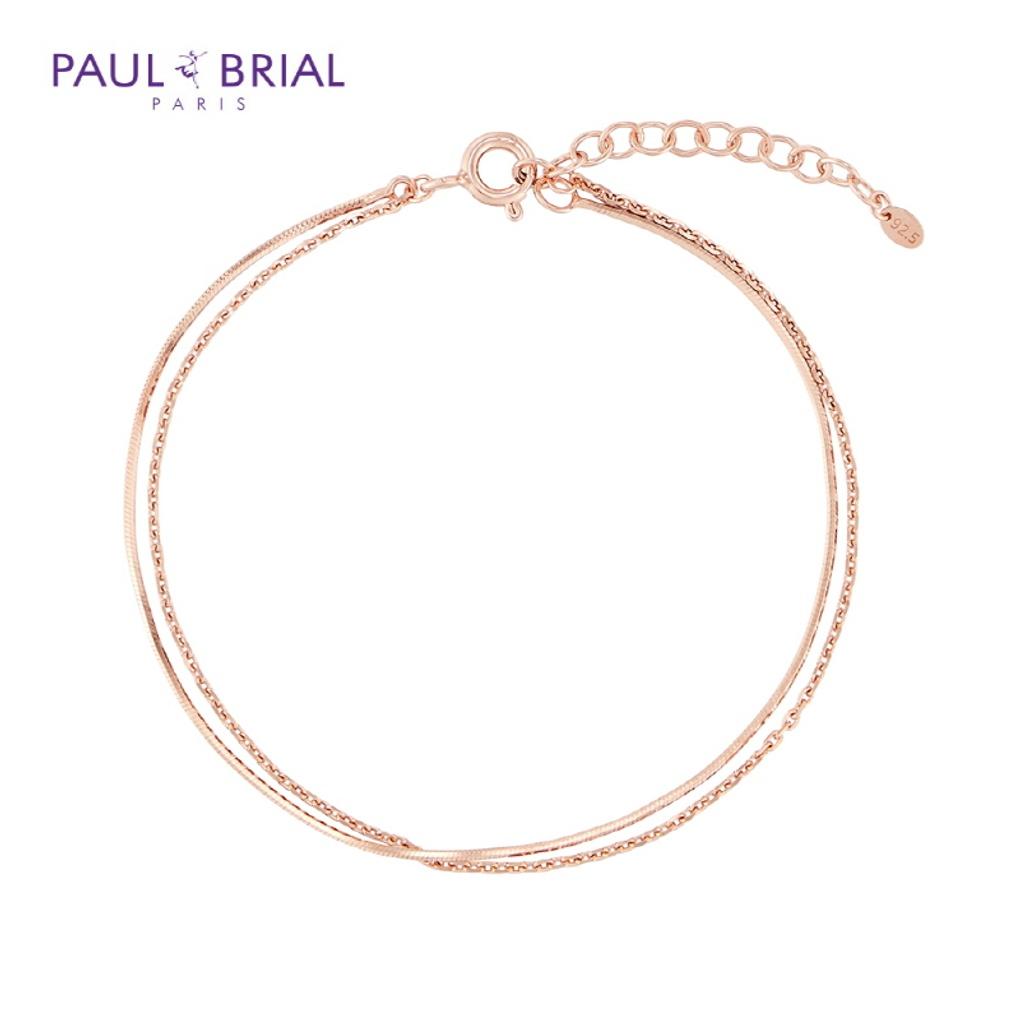 

PAULBRIAL [SILVER] PWSB0044 (PG) Snake Layered Bracelet