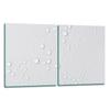 2x GLASS PROTECTIVE PLATE FOR STOVE 40x52 DROPS
