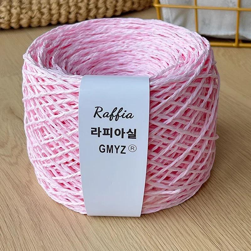 80g Farben Raffiagarn Flauschig Natur Doppelfädiges Raffiagarn Häkelhut Spezialgarn Sommerhut Gehäkeltes Häkelgarn Papyroidgarn