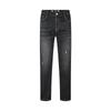 Qipai Men's Ripped Ankle-Length Skinny Jeans