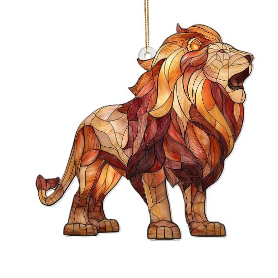 Colorful Animal Pendant Acrylic Suncatcher Window Hanging Ornament 2D Acrylic Printed Festive Decor