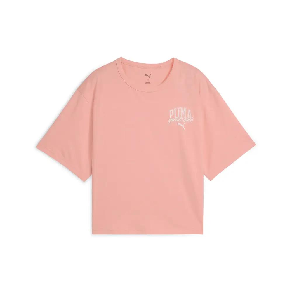 

Puma Club Relaxed Sports Loose Fit Short Sleeve T-Shirt Women tops 690230-18 L