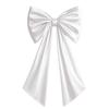Elegant Large Christmas Bowknot Solid Color 50x130cm Xmas Tree Topper Bows DIY Creative Giant Ribbon Bowknot