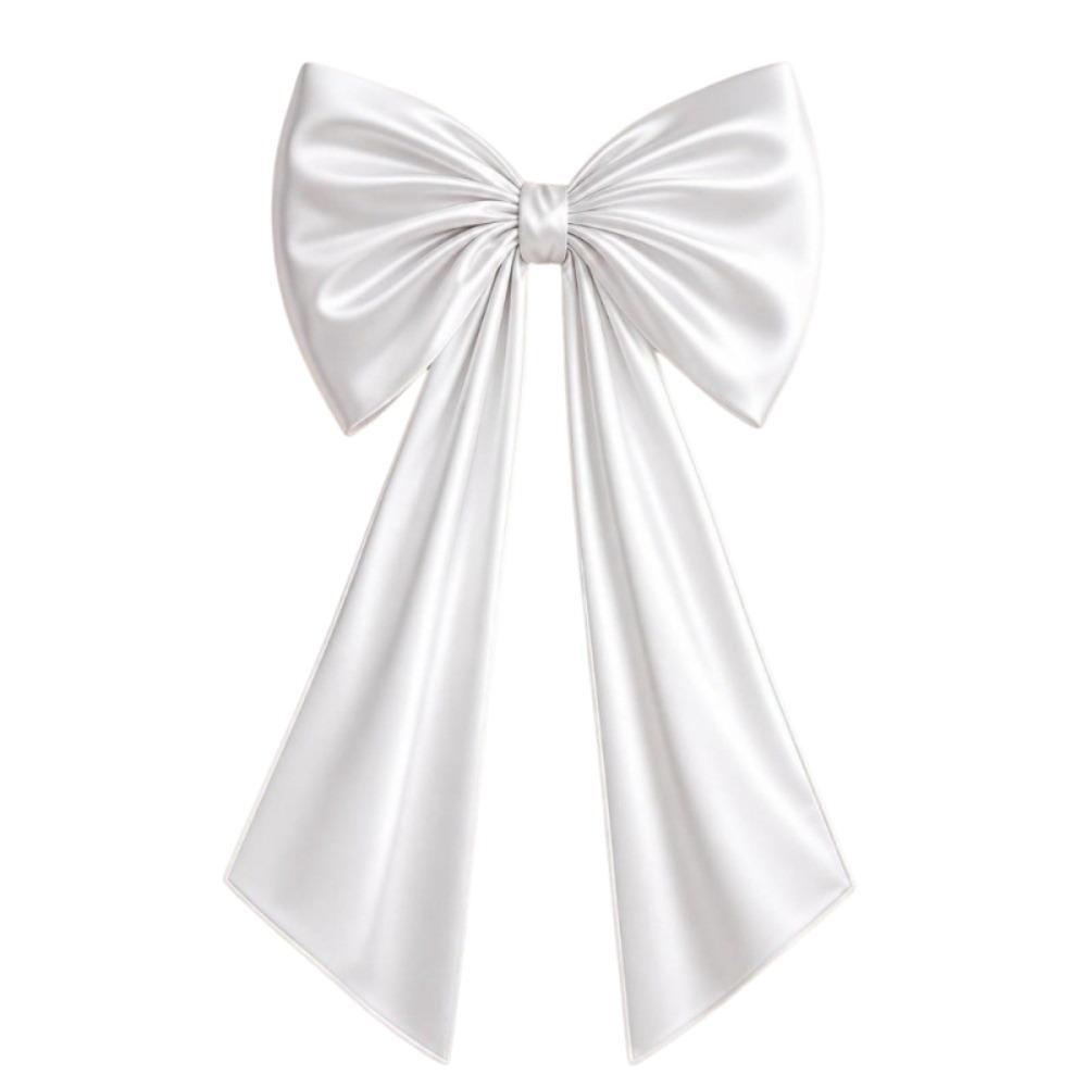 Elegant Large Christmas Bowknot Solid Color 50x130cm Xmas Tree Topper Bows DIY Creative Giant Ribbon Bowknot