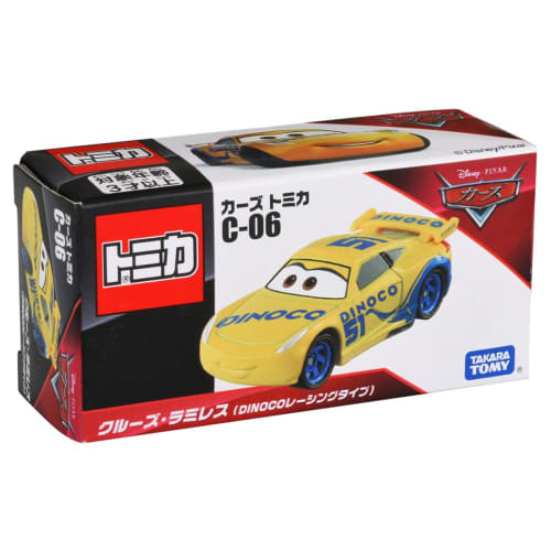 TAKARA TOMY "Disney Cars Tomica C-06 Cruz Ramirez (DINOCO Renntyp)" Mini-Auto Auto Spielzeug Alter 3 + Boxed Passt Spielzeug Sicherheit Standards ST Mark Zertifizierung