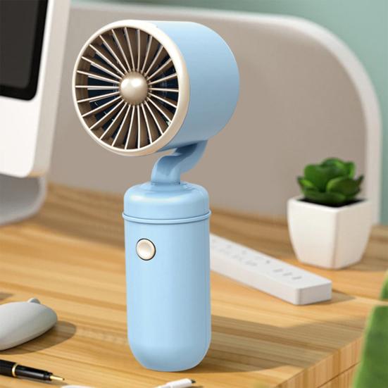 Handheld Fan with Adjustable Tilt Portable Mini Cooling Fan Long Battery Life Fast Charging Low Noise Desktop Fan for Students Travel