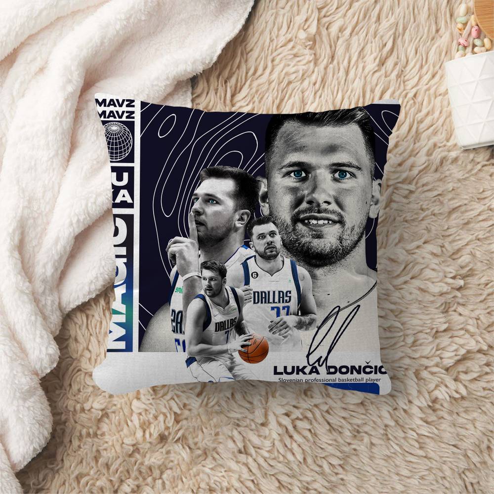 Basketball Player Luka-Doncic Office Cushion Pillowcase Car Cushion Cover45X45Cm Lumbar Pillowcase Sofa Pillowcover