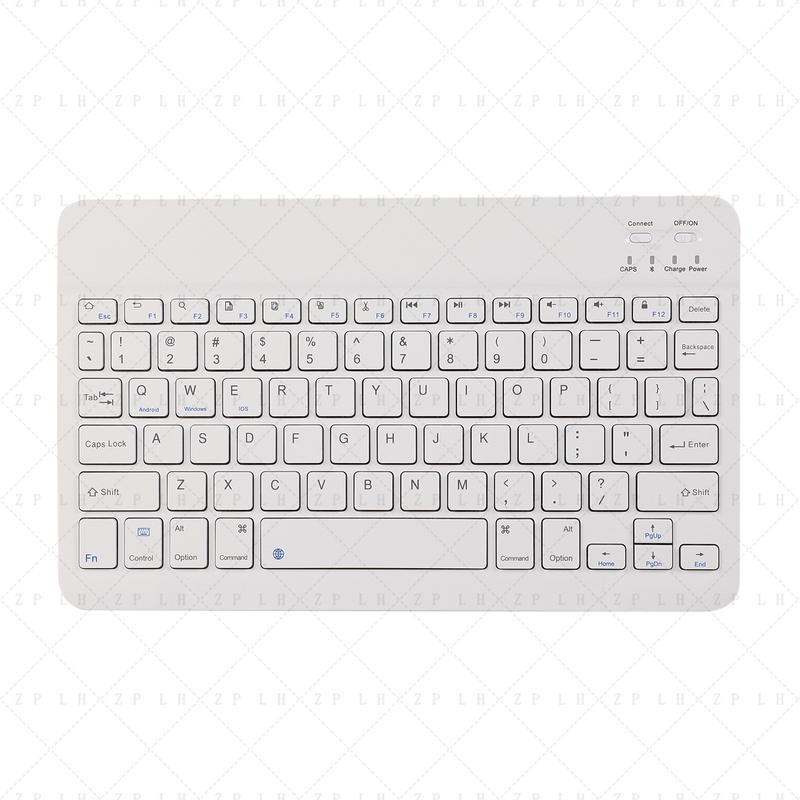 

Подходит для Apple Ipad Беспроводная Bluetooth-клавиатура Samsung T290 Huawei Touch Беспроводная Bluetooth-клавиатура и мышь 10 дюймов 7-8inch белый
