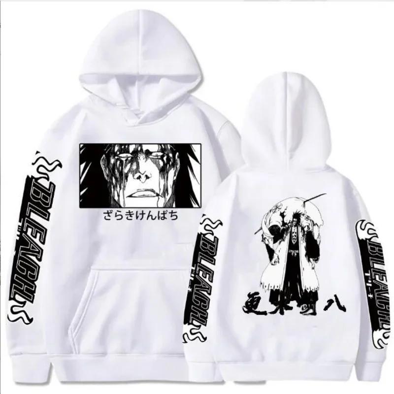 Bleach Anime Zaraki Kenpachi Print Hooded  Prevalent Hoodies Autumn Loose Streetwear Harajuku Unisex Sweatshirt