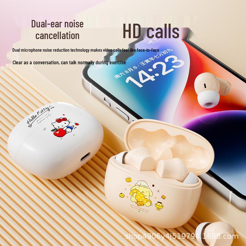 Sanrio Q1 Semi-In-Ear Wireless Bluetooth Headphones for Sports and Gaming