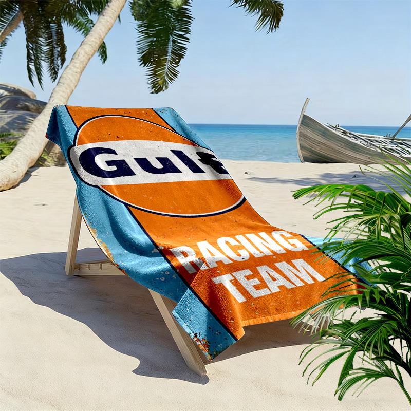 Asciugamano da spiaggia Gulf Heritage morbido da spiaggia Asciugamano morbido per piscina all'aperto da mare nuoto Comfort Stampa alla moda Asciugamani da viaggio e per le vacanze