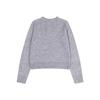 In-Stock MARDI Spring V-Neck Satin Black Heart Casual Sweater for Women