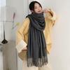 VISROVER New 20 Colors Woman Winter Scarf Fashion Female Shawls Cashmere Handfeeling Winter Wraps Solid Color Winter Hijab Gift