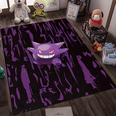 1 STKS Japanse Anime Pokemen Gengar Vloerkleed, Tapijt voor Huis Woonkamer Slaapkamer Bank Deurmat Keuken Decoratie, Antislip Vloermat