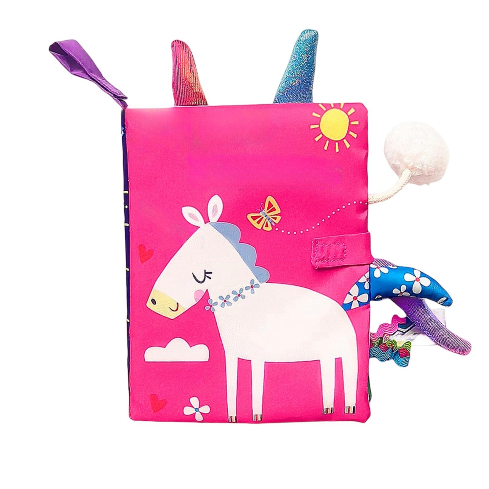 

Развивающая тканевая книжка для малышей, Книжка для сенсорного развития малышей, Детские игрушки для хватания One Size