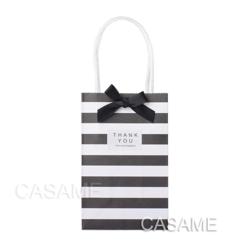 10pcs mini Gift Bag with Handles, Ribbon, Stickers Stand up Small Candy Bags Wedding Favors Birthday Decoration Party Supplies