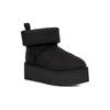 UGG Classic Mini Platform Felted Boot Black Women's Sneakers 1144047-BLK