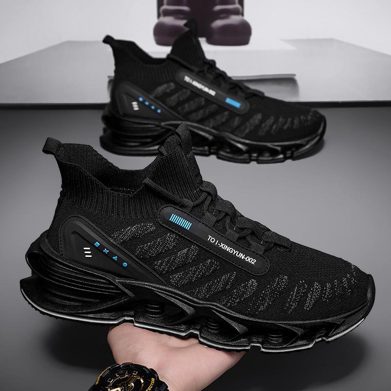 Mesh shoes men's 2025 new summer breathable fly-woven mesh trendy versatile and lightweight running men's sports and leisure shoes