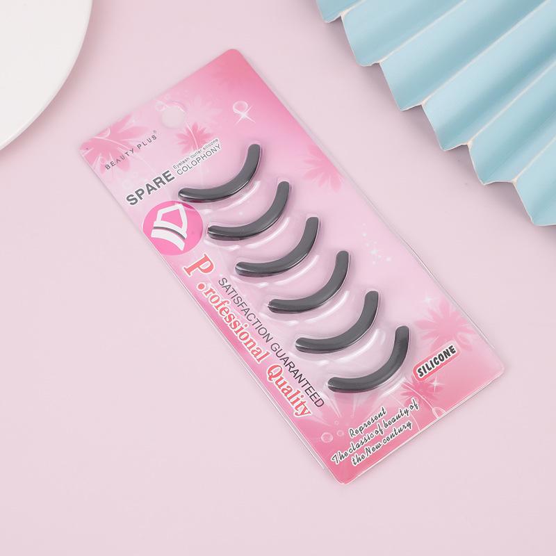 

Eyelash Curler Universal Silicone Replacement Strips, Long-lasting Elastic 6-pack Beauty Tool. чёрный
