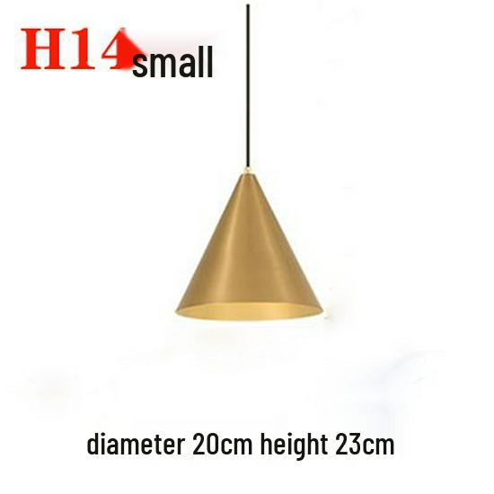 Nordic Gold Single Pendant Light for Bedroom, Bar, Café, or Shop