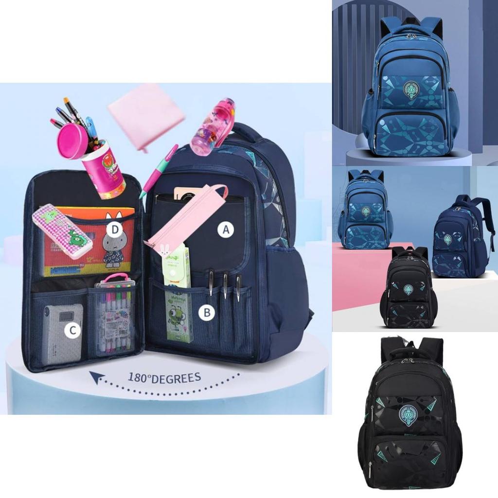 Adorable Unisex Kids School Backpack With Air Cushion Straps Perfect For Grades 1 To 6