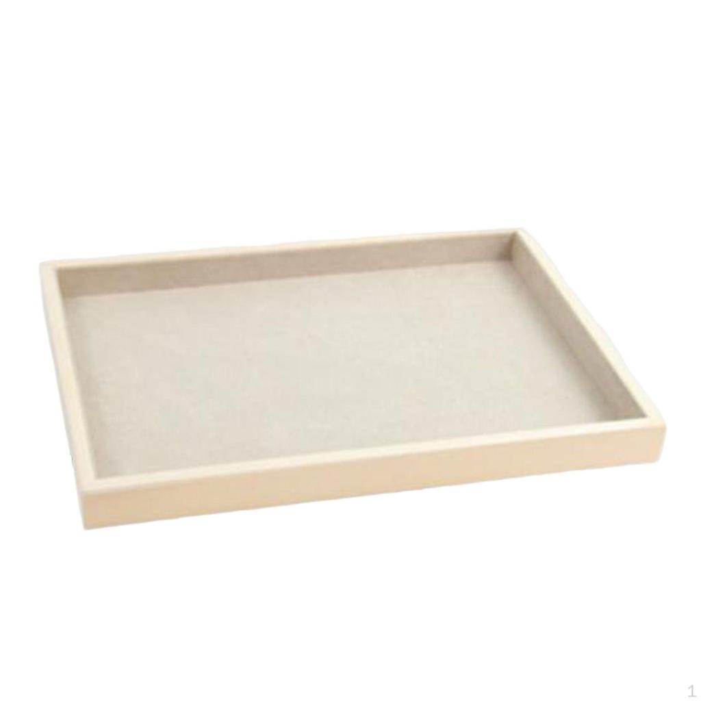 Empilable Jewelry Tray Organizer Storage Container Inserts Wood Window for Bracelet, Collar,